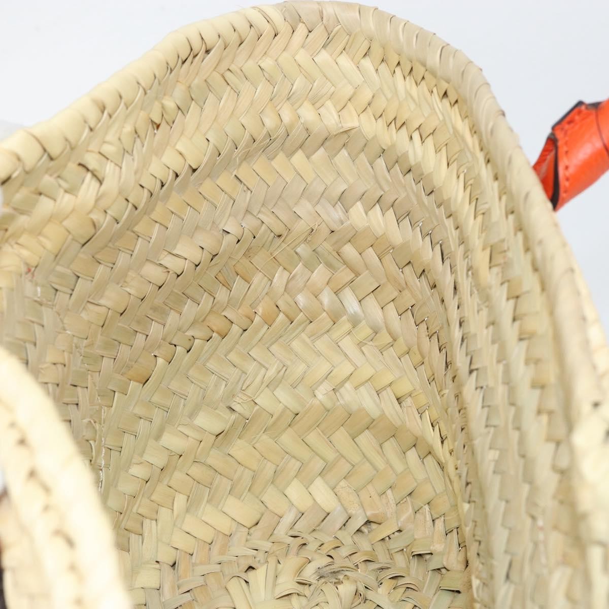 Chloe Marcie Basket Bag Raffia and Leather, BEIGE, WICKER, Handbag