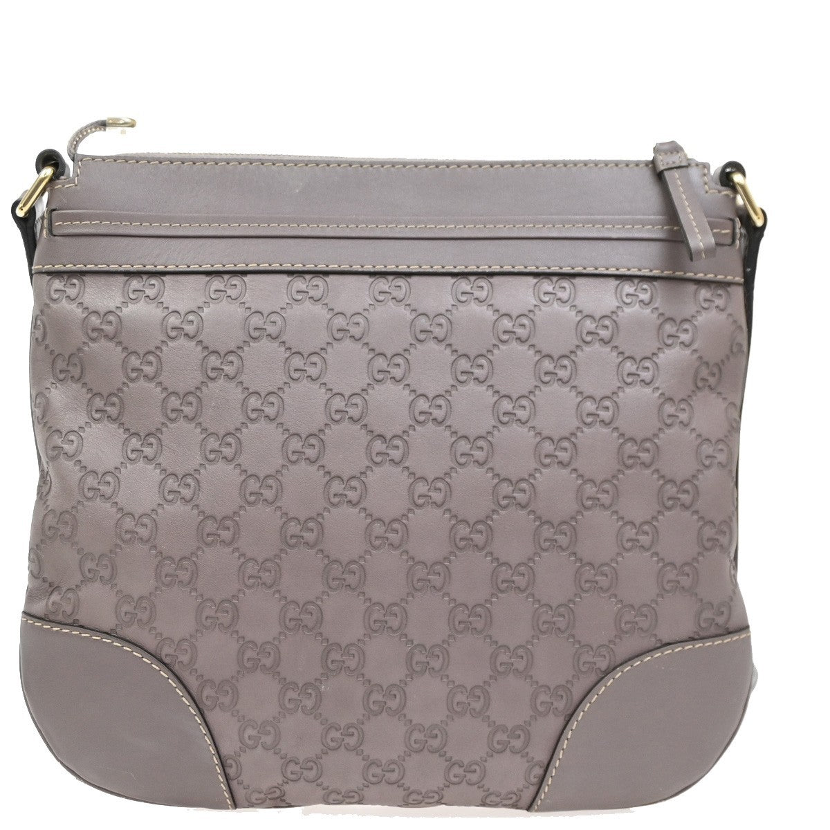 Gucci Mayfair Messenger Bag Guccissima Leather, PURPLE, LEATHER, Shoulder bag