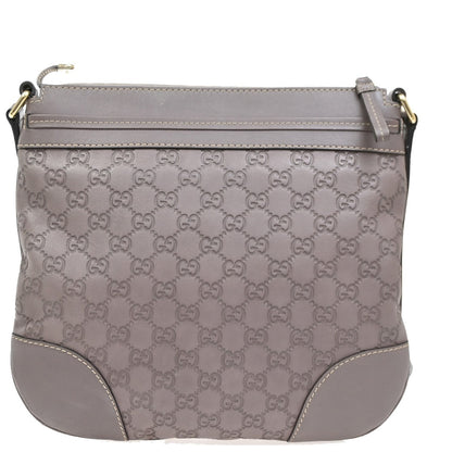 Gucci Mayfair Messenger Bag Guccissima Leather, PURPLE, LEATHER, Shoulder bag