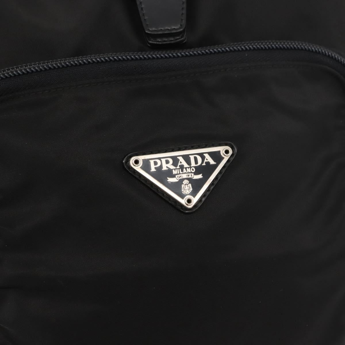 Prada Front Pocket Backpack Tessuto, BLACK, NYLON, Backpack