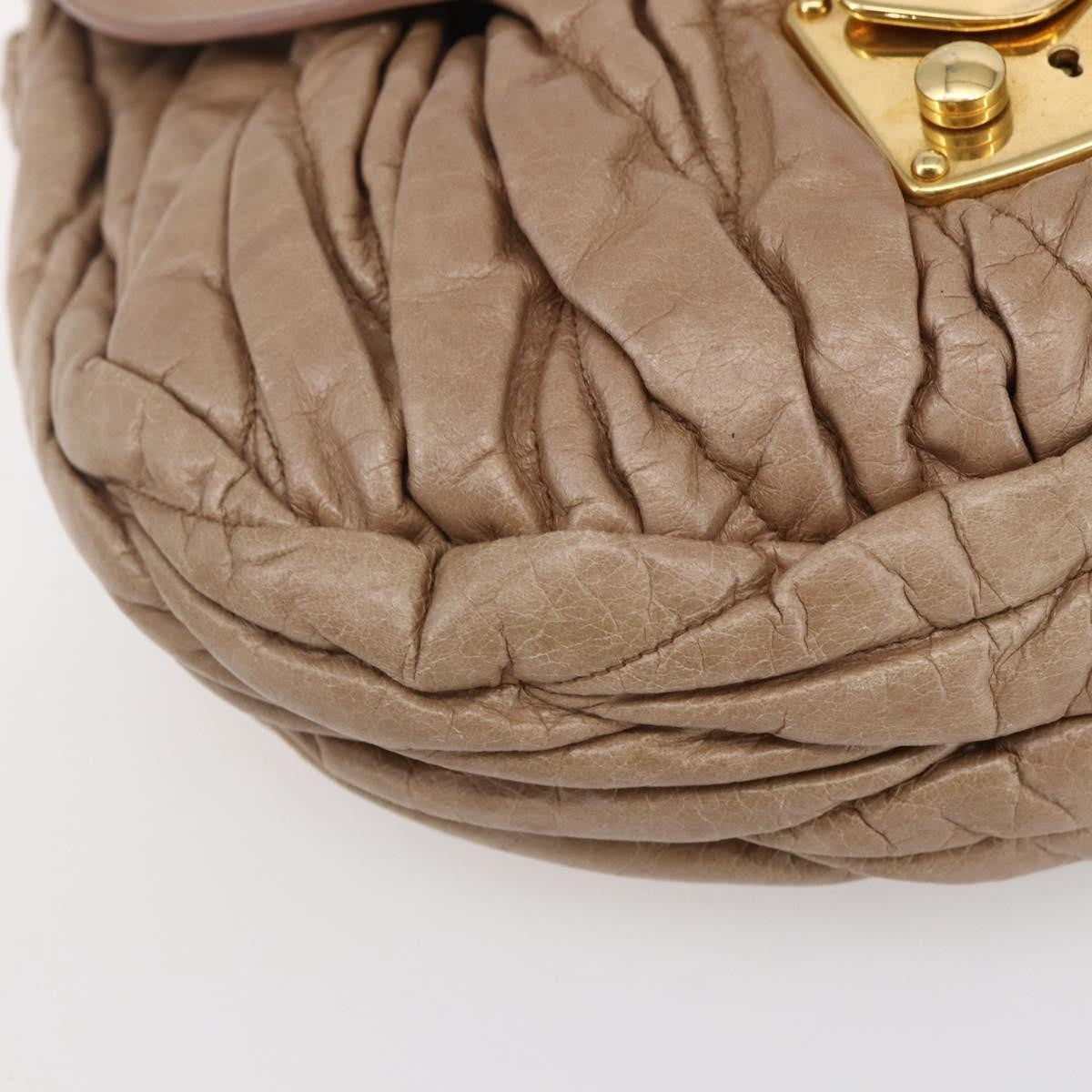 Miu Miu Coffer Satchel Matelasse Leather, PINK, LEATHER, Handbag