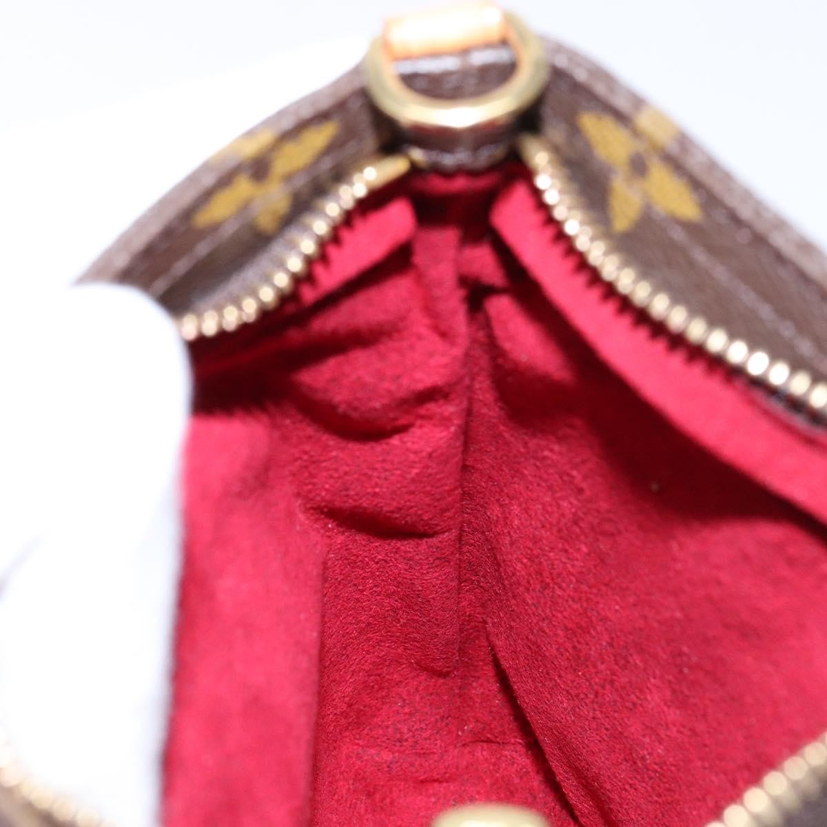 Louis Vuitton Partition Wristlet Clutch Monogram Canvas, BROWN, CANVAS, Clutche & pouche