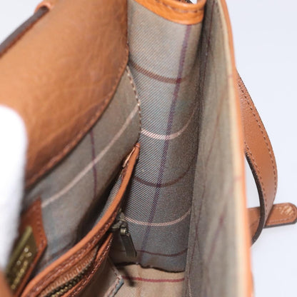 Burberry Vintage Flap Crossbody Bag Leather, BROWN, LEATHER, Shoulder bag