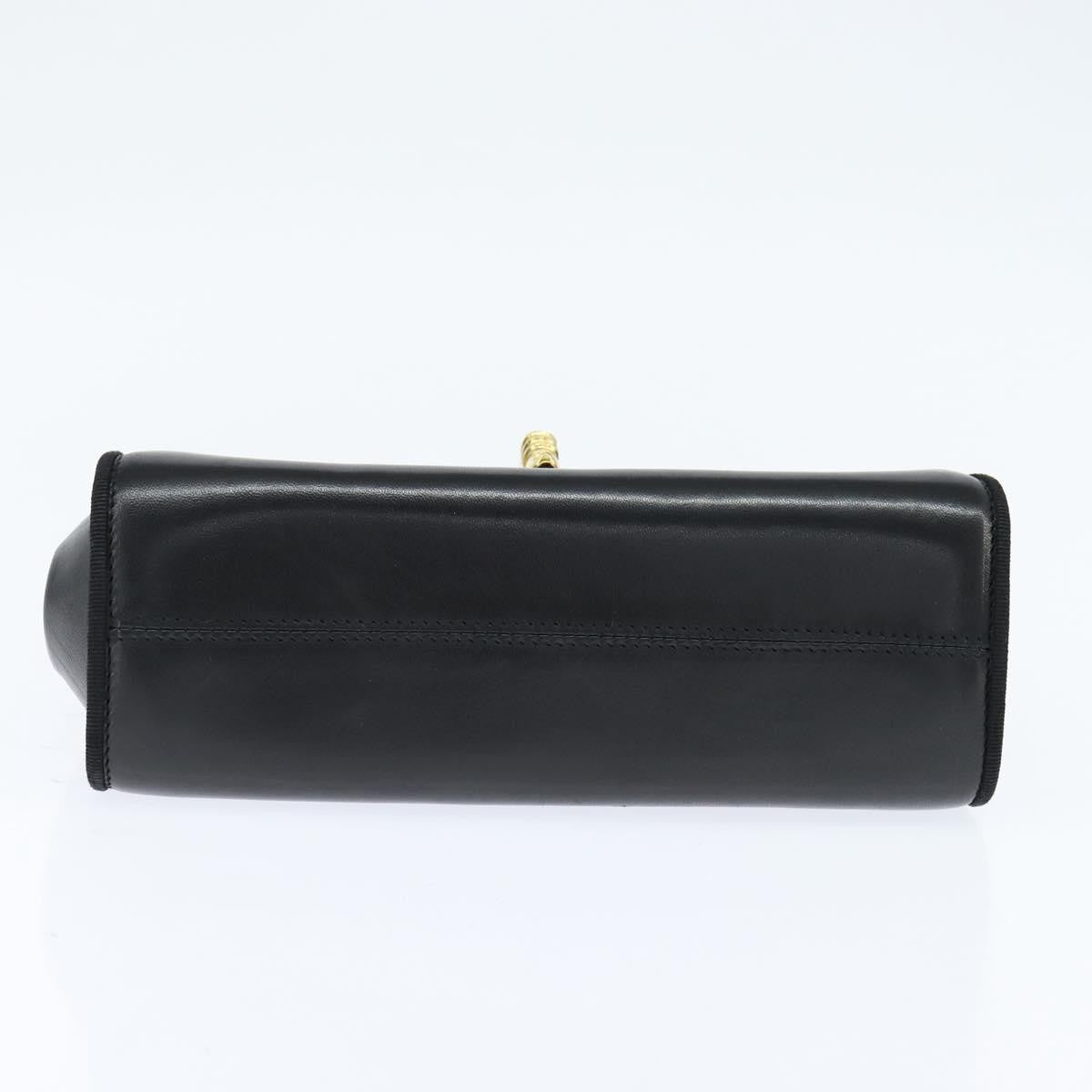 Salvatore Ferragamo Chain Flap Shoulder Bag Leather, BLACK, LEATHER, Shoulder bag