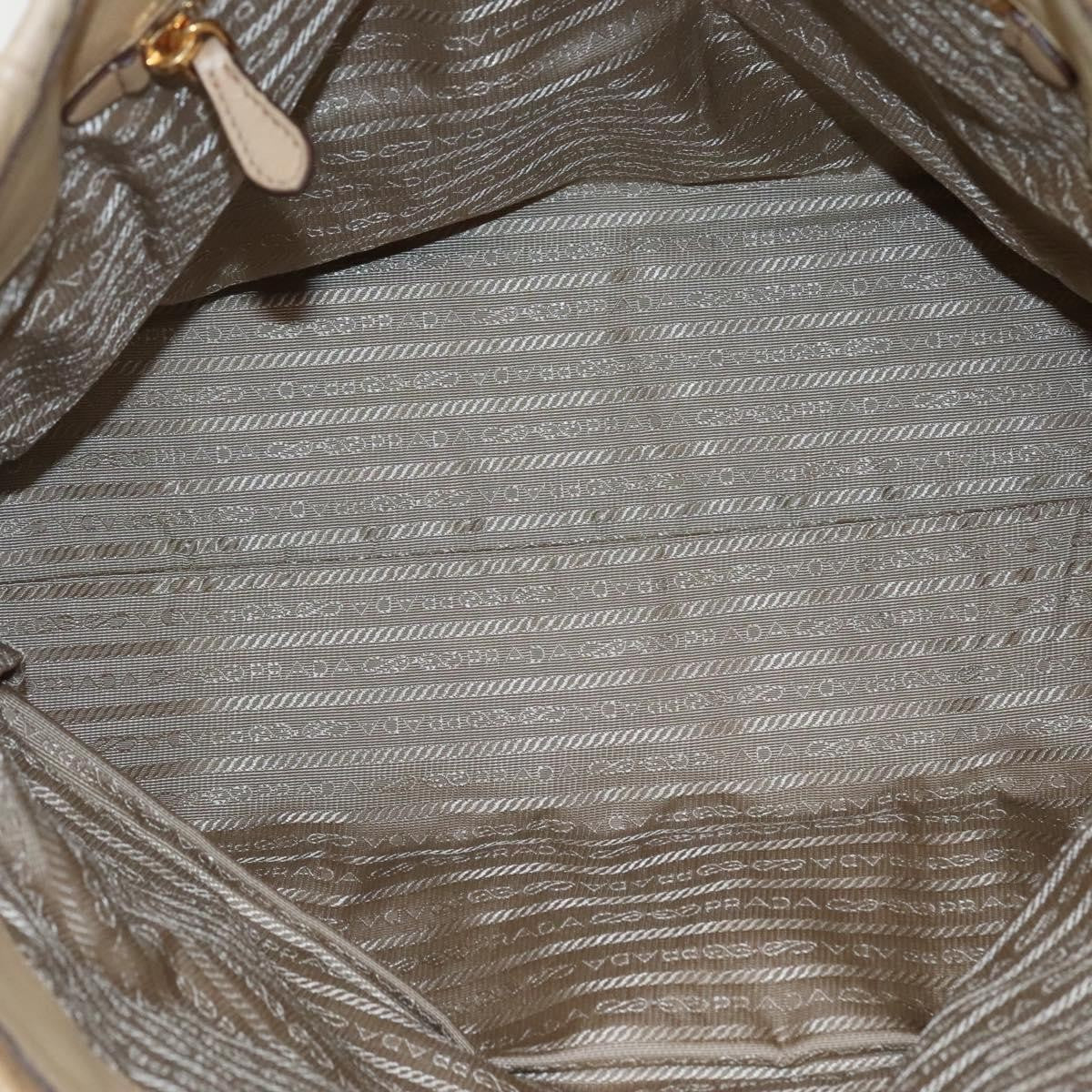 Prada Gaufre Tote Nappa Leather, BEIGE, LEATHER, Tote bag