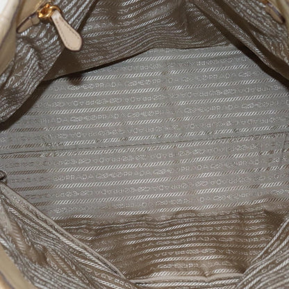 Prada Gaufre Tote Nappa Leather, BEIGE, LEATHER, Tote bag