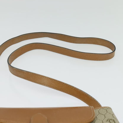 Christian Dior Vintage Honeycomb Shoulder Bag Canvas and Leather, BEIGE, CANVAS, Shoulder bag