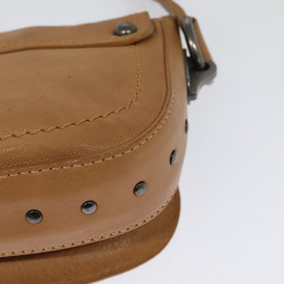 Celine Shoulder Bag Leather, BEIGE, LEATHER, Shoulder bag