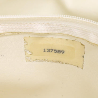 Chanel Vintage Shopping Tote Lambskin, WHITE, LEATHER, Shoulder bag