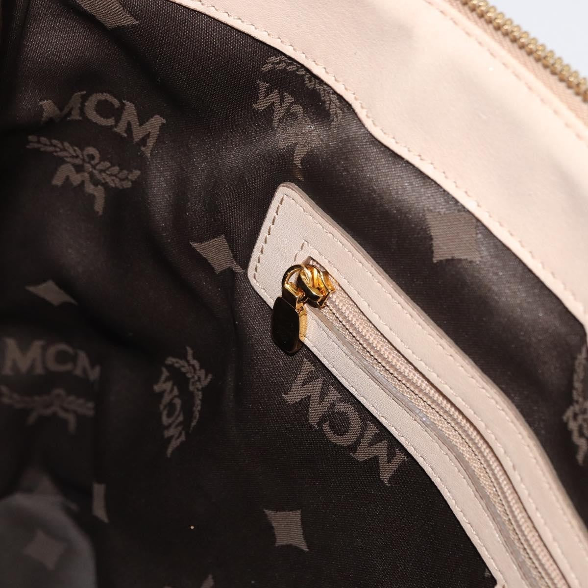 MCM Vintage Visetos Tote bag Canvas, BEIGE, PVC, Tote bag