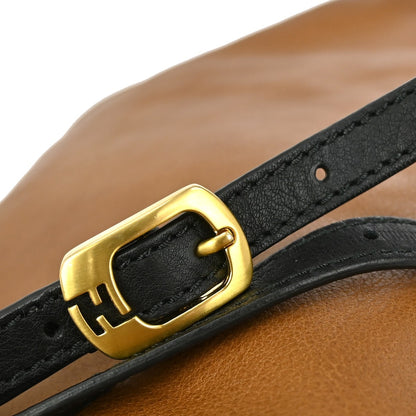 Fendi Chameleon Satchel Leather, BROWN, LEATHER, Handbag