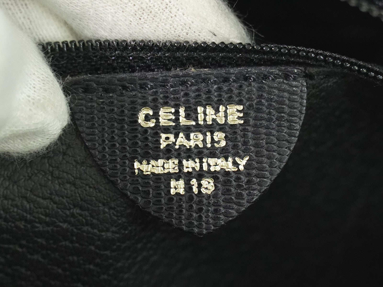 Celine Shoulder Bag Leather, BLACK, LEATHER, Shoulder bag