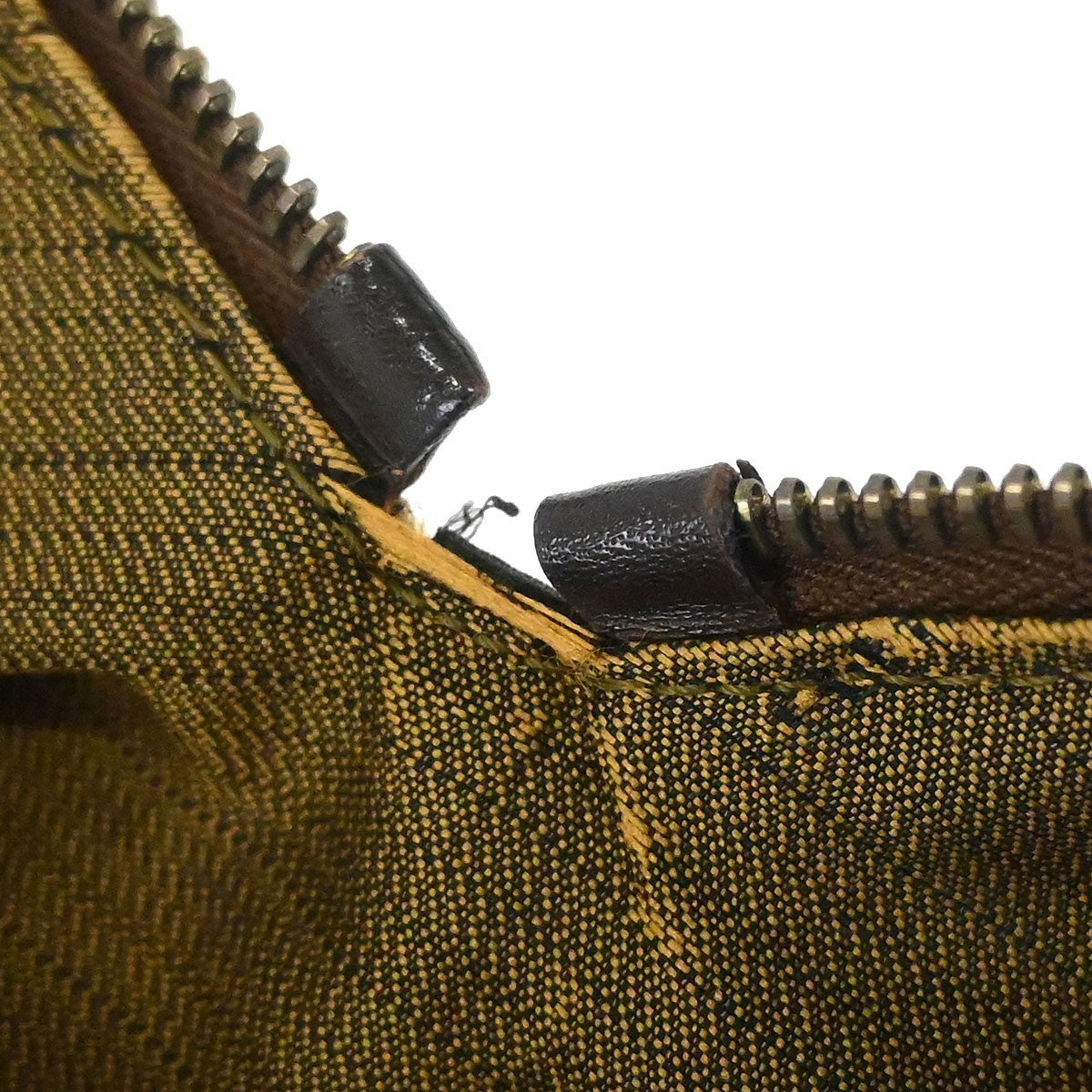 Fendi Vintage Zip Hobo Zucca Canvas, BROWN, CANVAS, Shoulder bag