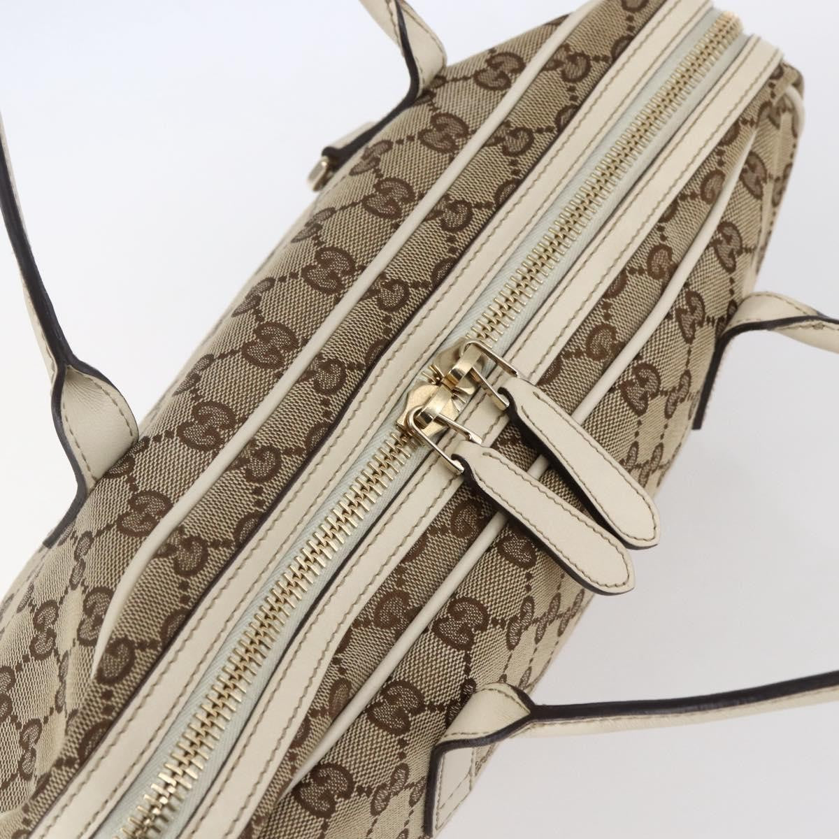 Gucci New Britt Boston Bag GG Canvas, BEIGE, CANVAS, Travel bag