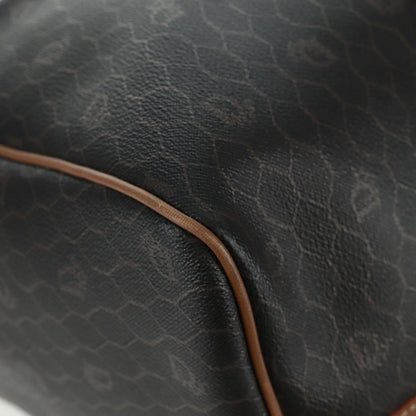 Christian Dior Vintage Honeycomb Boston bag Canvas and Leather, BLACK, PVC, Travel bag