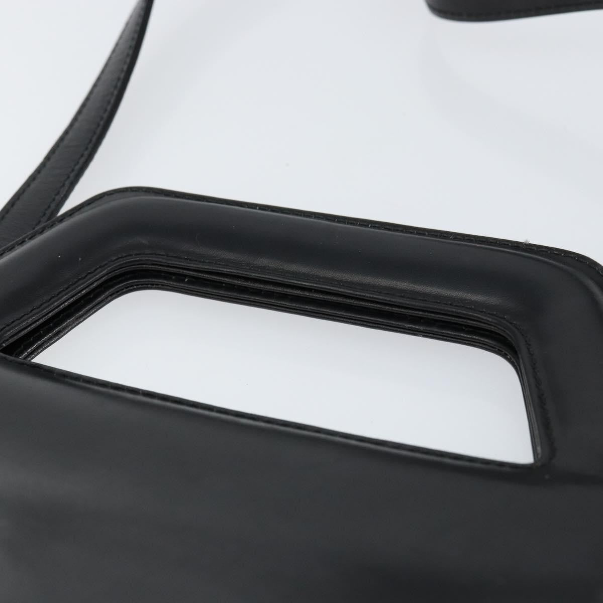 Salvatore Ferragamo Wanda Handbag Leather, BLACK, LEATHER, Handbag