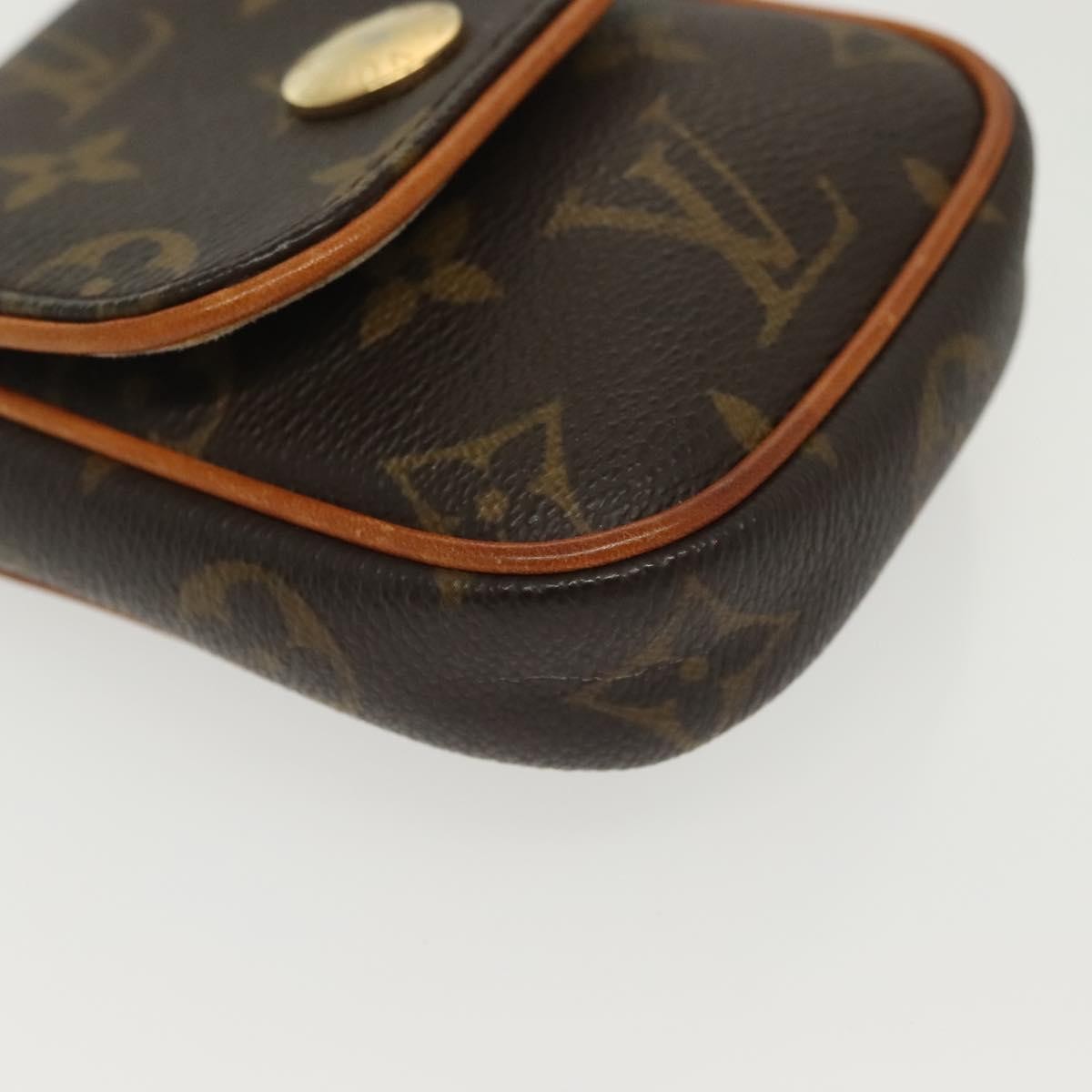 Louis Vuitton Cancun Pochette Monogram Canvas, BROWN, CANVAS, Shoulder bag