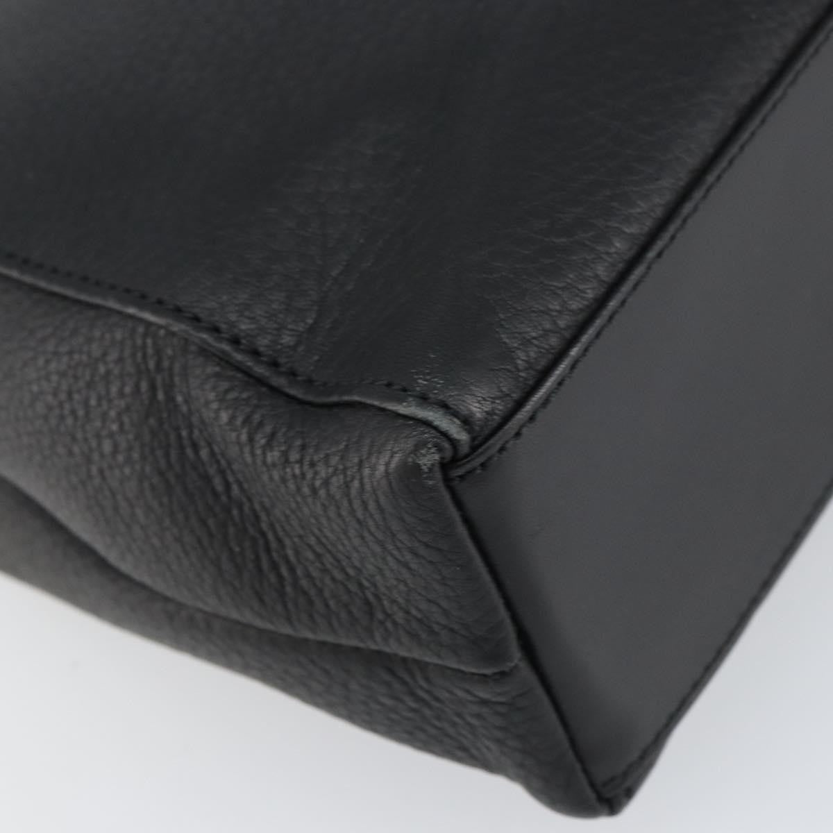 Burberry Vintage Shoulder Bag Leather, BLACK, LEATHER, Shoulder bag