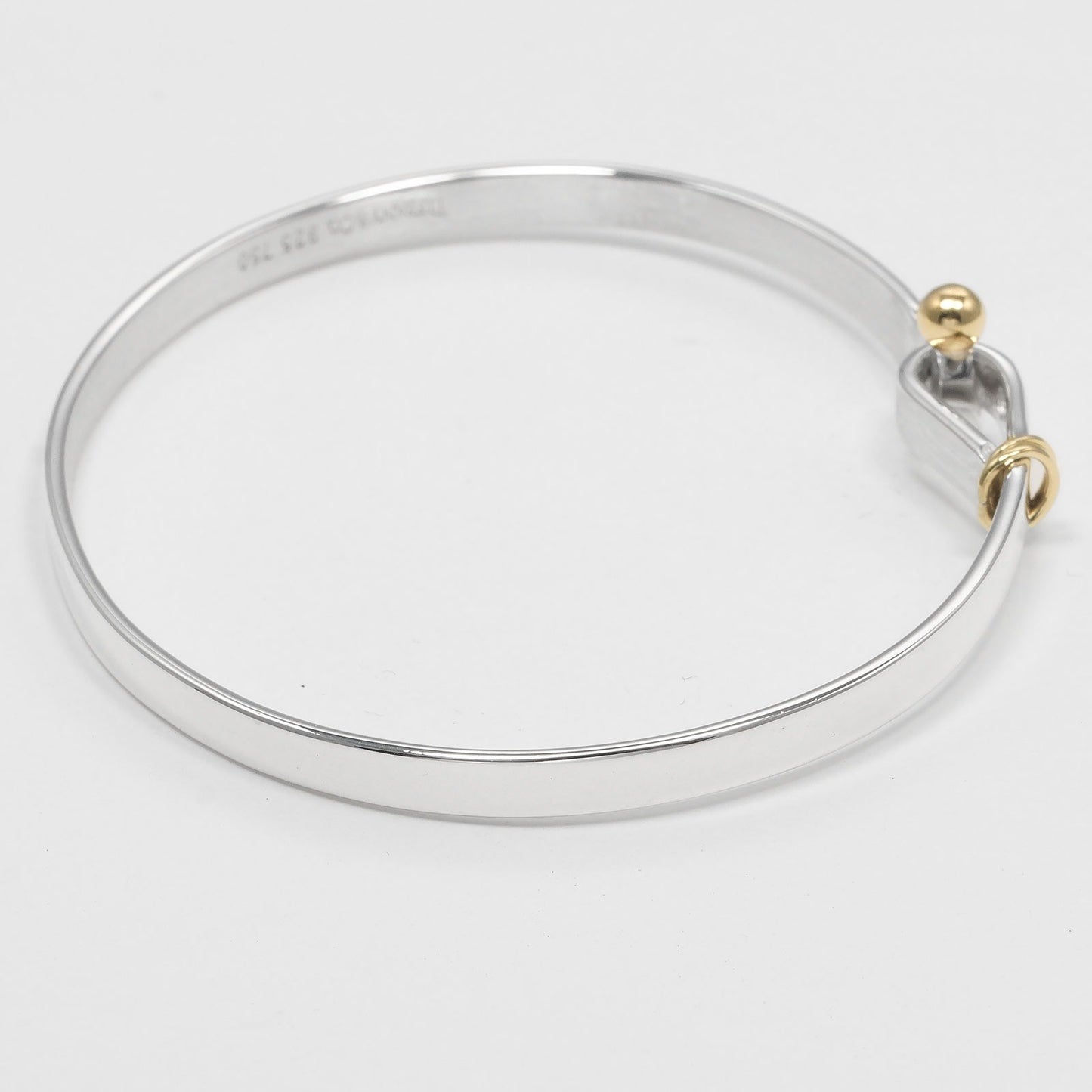 Tiffany & Co. Love Knot Bracelet Sterling Silver and 18K Yellow Gold, SILVER, SILVER, Bracelet