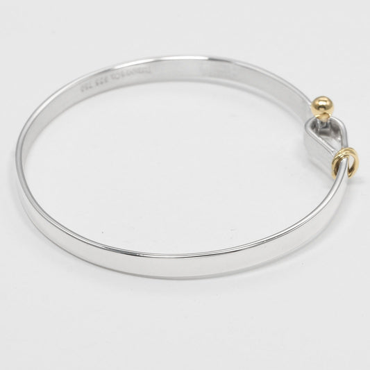Tiffany & Co. Love Knot Bracelet Sterling Silver and 18K Yellow Gold, SILVER, SILVER, Bracelet
