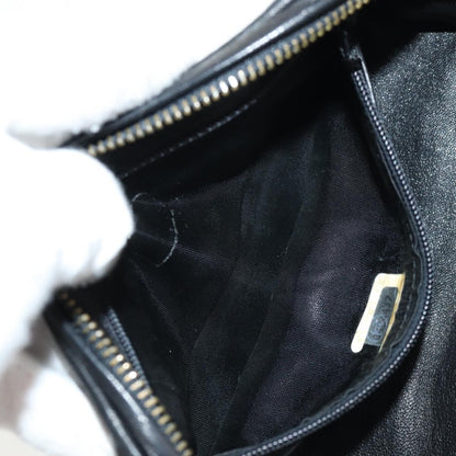 Chanel Vintage Clutch Leather, BLACK, LEATHER, Clutche & pouche