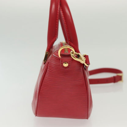 Louis Vuitton Danura Handbag Epi, RED, LEATHER, Handbag