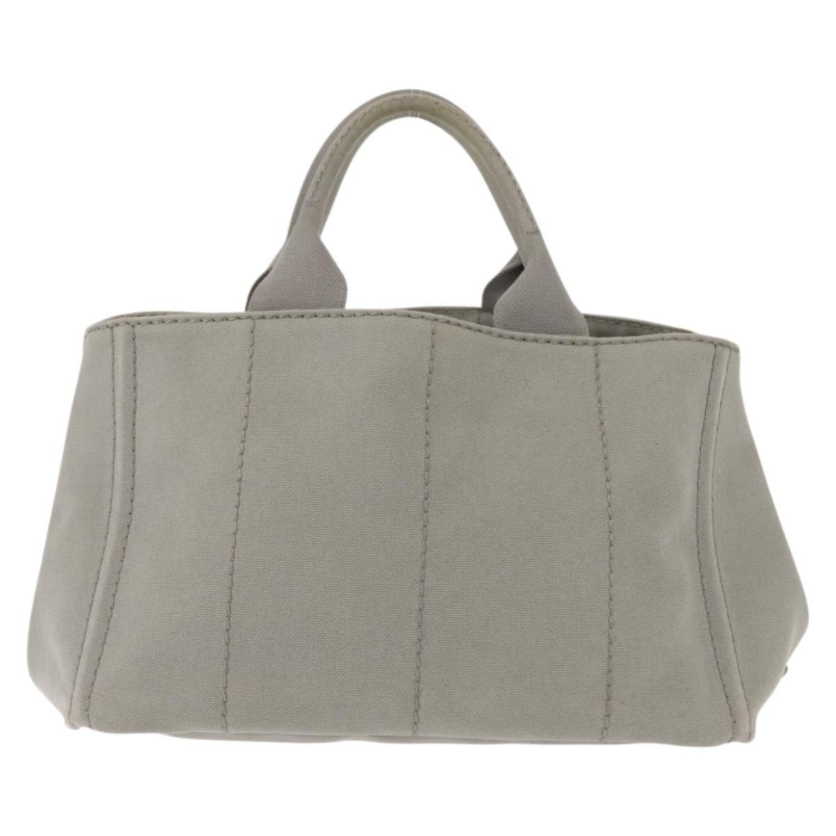 Prada Canapa Tote Canvas, GRAY, CANVAS, Tote bag