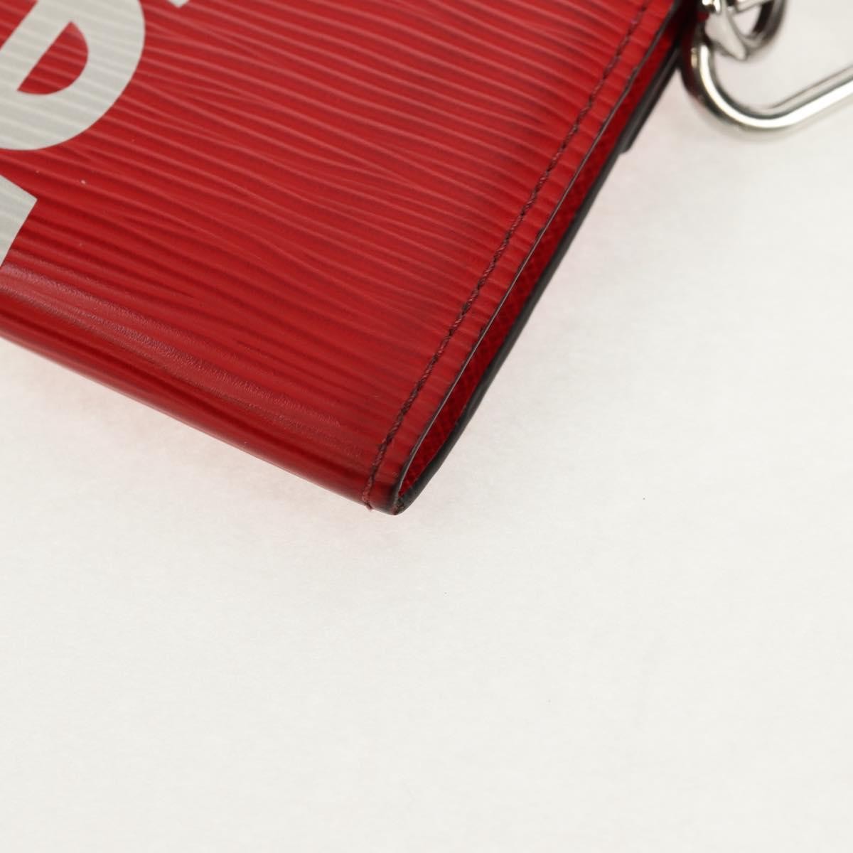 Louis Vuitton Chain Wallet Limited Edition Supreme Epi Leather, RED, LEATHER, Wallets