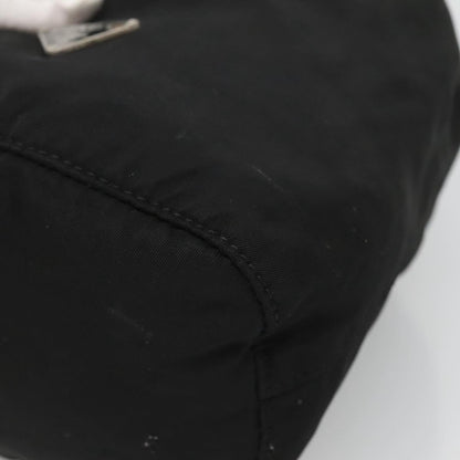 Prada Vela Drawstring Bucket Pouch Tessuto, BLACK, NYLON, Clutche & pouche