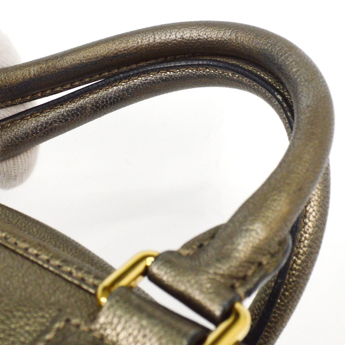 Loewe Amazona Bag Leather, GOLD, LEATHER, Handbag