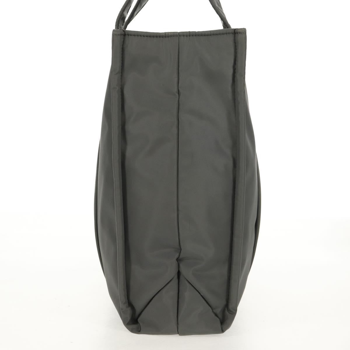 Chloe Woody Tote Recycled Nylon, GRAY, NYLON, Tote bag