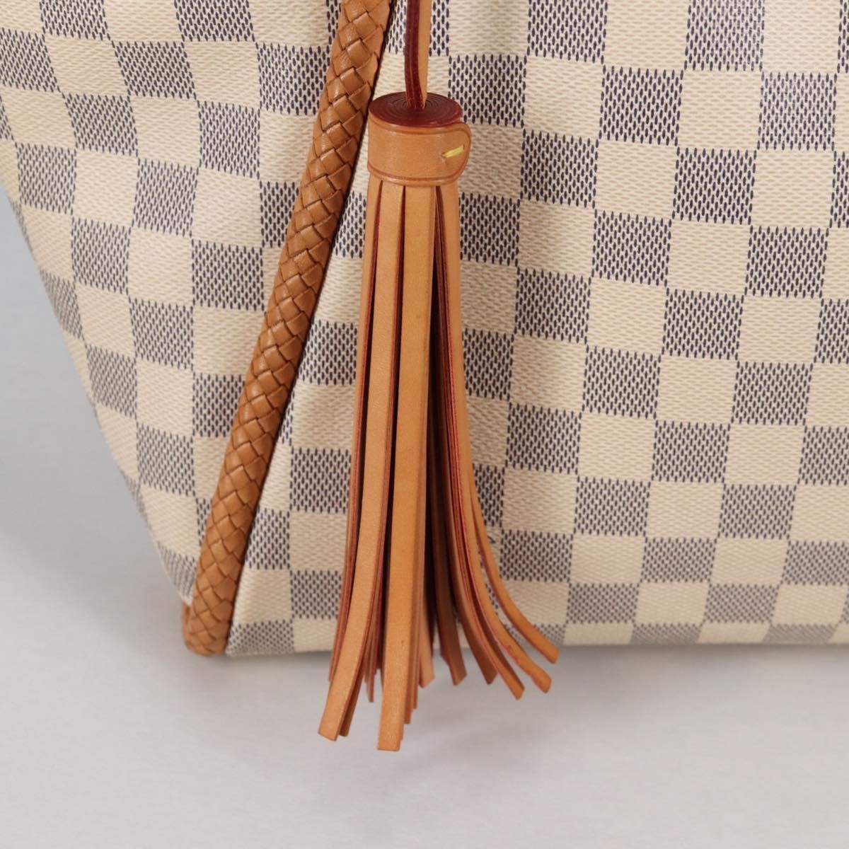 Louis Vuitton Propriano Handbag Damier, WHITE, CANVAS, Tote bag