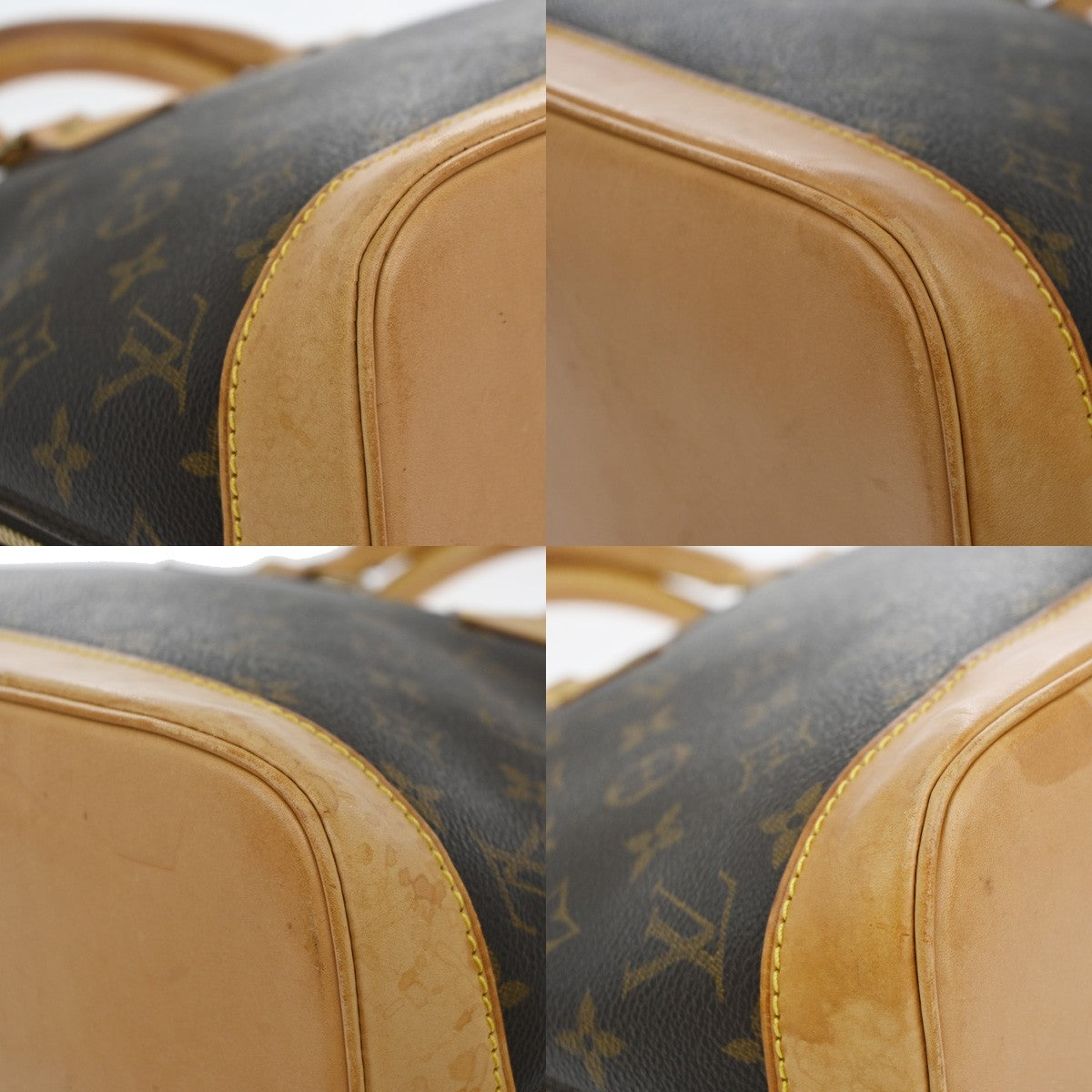 Louis Vuitton Alma Voyage Handbag Monogram Canvas, BROWN, LEATHER, Handbag