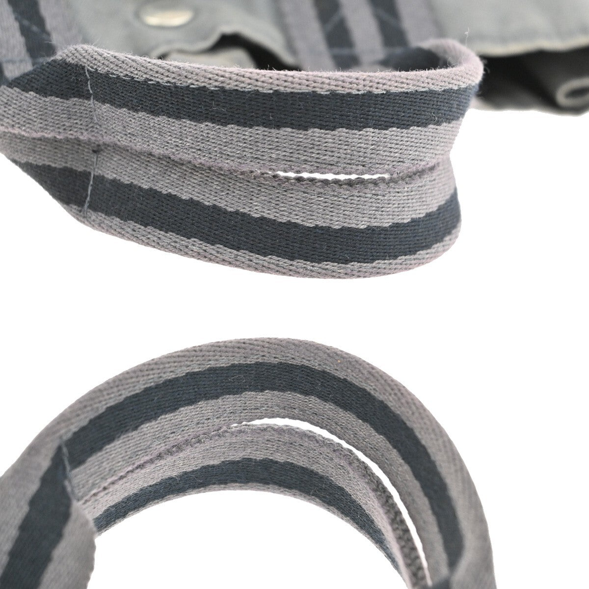 Hermes Fourre Tout Tote Canvas, GRAY, CANVAS, Tote bag