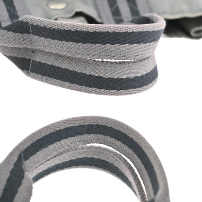 Hermes Fourre Tout Tote Canvas, GRAY, CANVAS, Tote bag