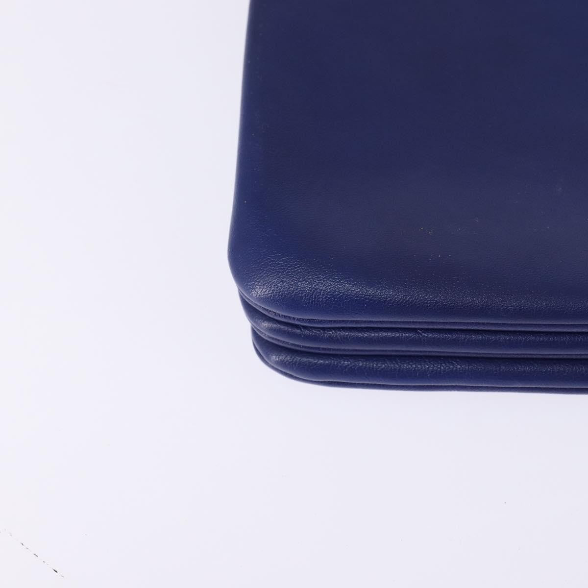 Celine Trio Crossbody Bag Leather, BLUE, LEATHER, Crossbody bag