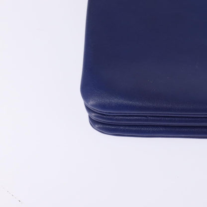 Celine Trio Crossbody Bag Leather, BLUE, LEATHER, Crossbody bag