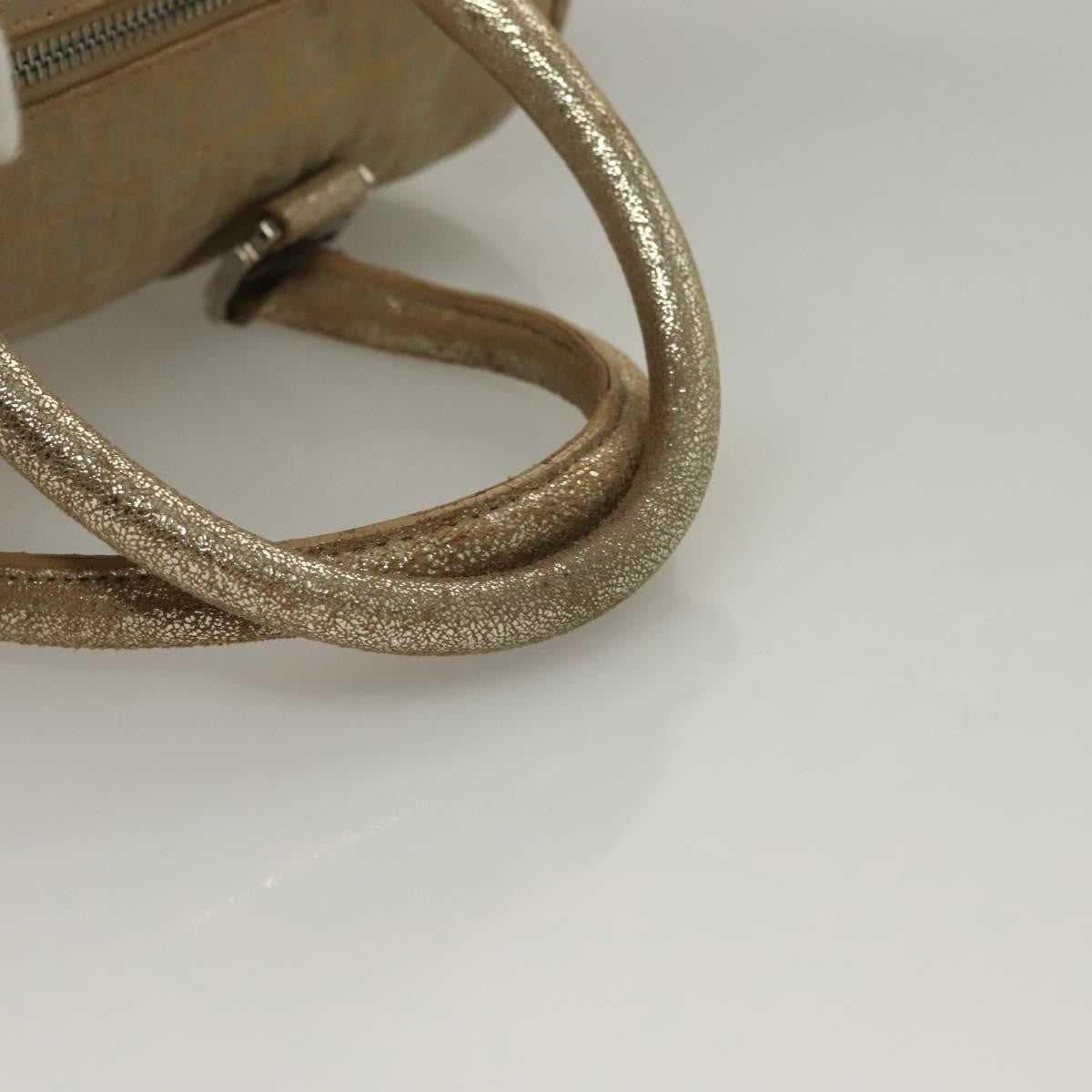 Fendi Boston Bag Zucchino Lurex Canvas, SILVER, CANVAS, Handbag