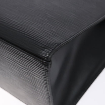 Louis Vuitton Croisette Handbag Epi Leather, BLACK, LEATHER, Tote bag