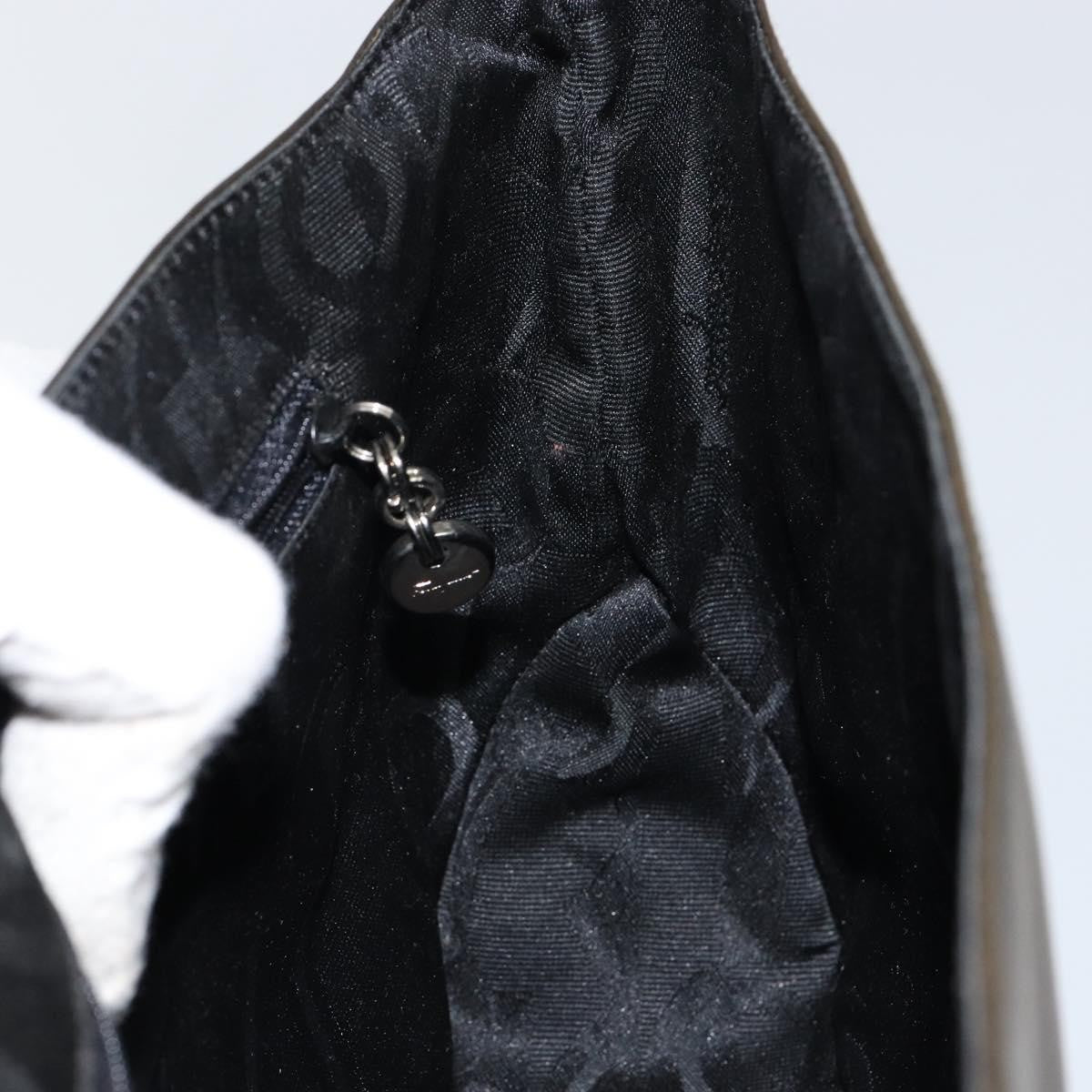 Salvatore Ferragamo Vala Shoulder Bag Leather, BLACK, LEATHER, Shoulder bag