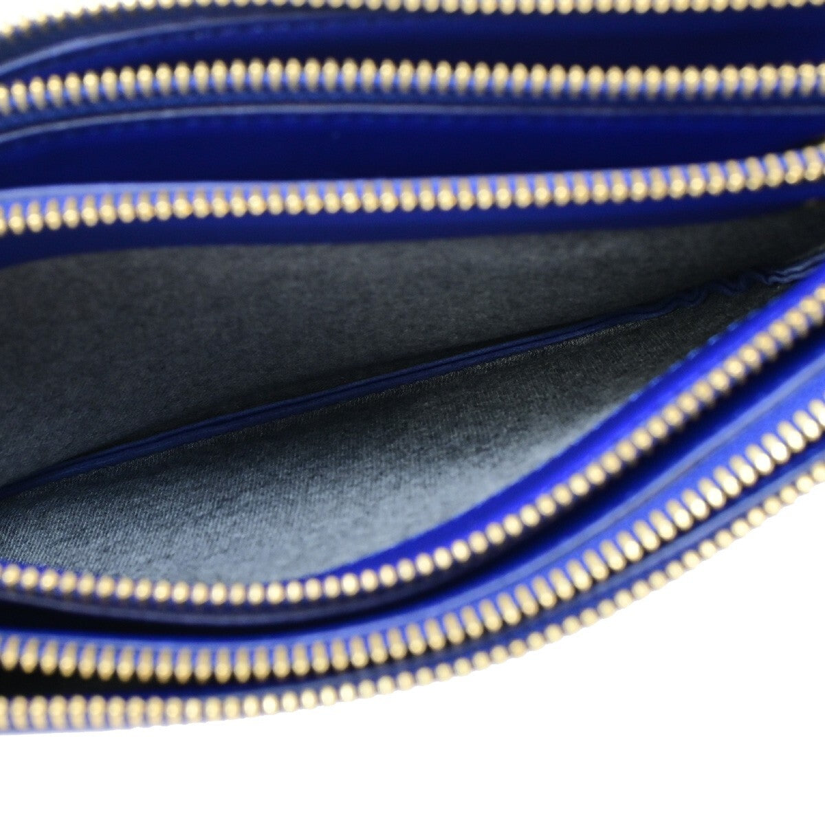 Celine Trio Crossbody Bag Leather, BLUE, LEATHER, Crossbody bag