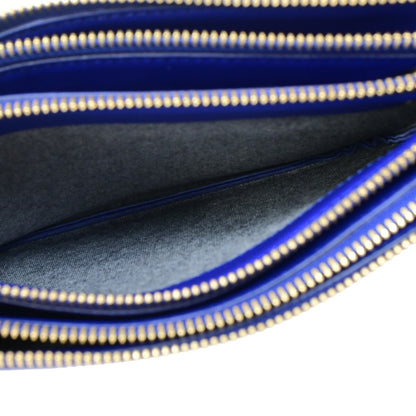 Celine Trio Crossbody Bag Leather, BLUE, LEATHER, Crossbody bag