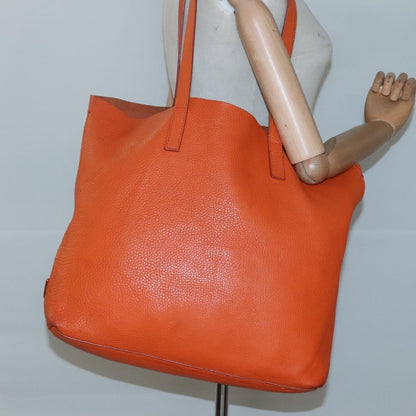 Prada Vintage Tote Leather, Orange, Leather, Tote Bag