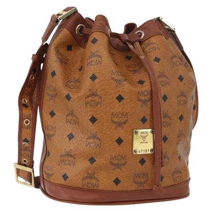 MCM Visetos Shoulder bag Canvas, BROWN, CANVAS, Shoulder bag