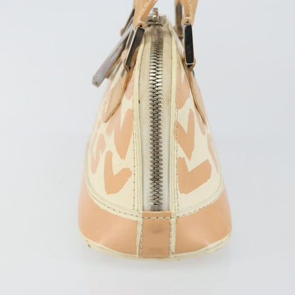 Louis Vuitton Alma Handbag Limited Edition Graffiti Leather, WHITE, CANVAS, Handbag