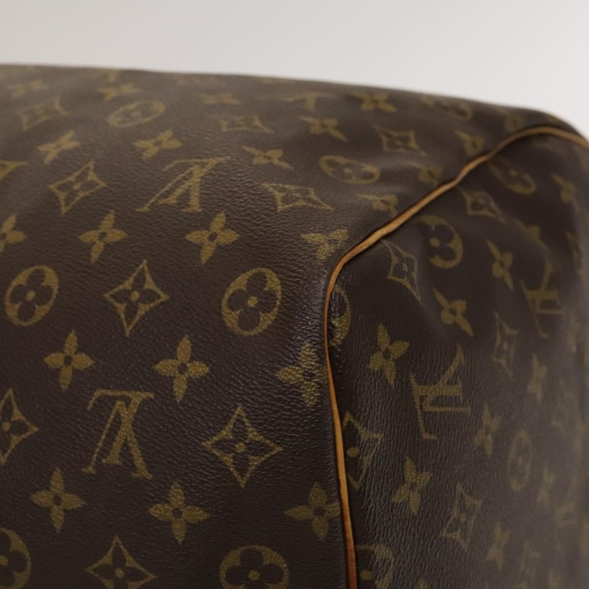 Louis Vuitton Keepall Bag Monogram Canvas, BROWN, CANVAS, Travel bag