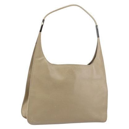 Gucci Vintage Shoulder Bag Leather, BEIGE, LEATHER, Shoulder bag