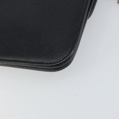 Christian Dior Vintage CD Chain Flap Shoulder Bag Leather, BLACK, LEATHER, Shoulder bag