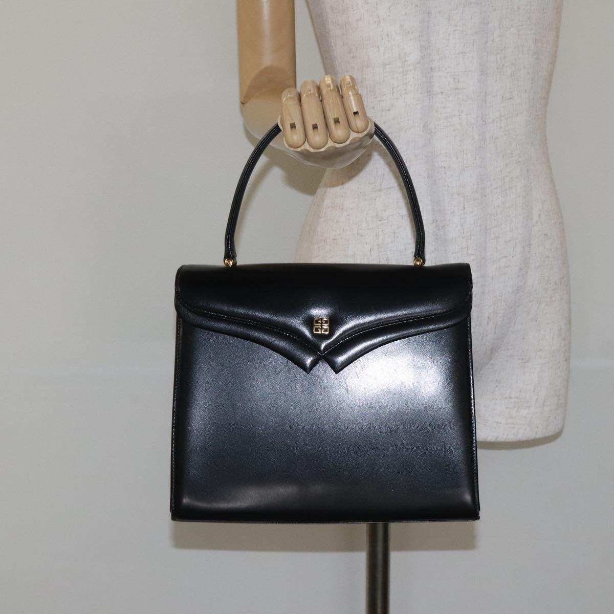 Givenchy Vintage 4G handbag Leather, BLACK, LEATHER, Handbag