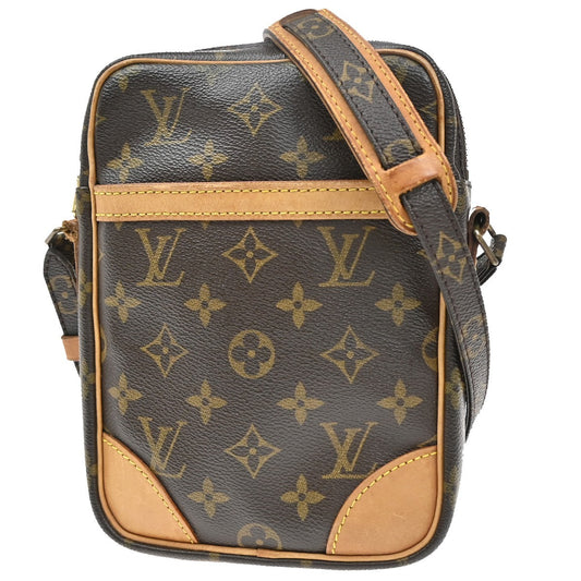 Louis Vuitton Danube Handbag Monogram Canvas, BROWN, CANVAS, Shoulder bag